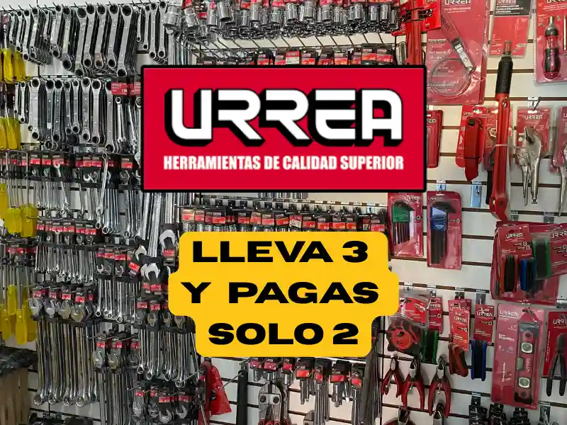 Promoción 3x2 en Herramientas URREA